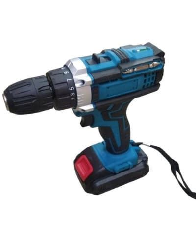Шуруповерт з великим набором інструментів Electric Drill Set &bull; Акумуляторний ударний шуруповерт 24V 5Ah з набором інструментів 56314 фото
