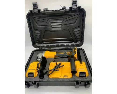 Акумуляторна болгарка 24V з 2 акумуляторами YELLOW &bull; Кутова шліфувальна машина бездротова для різання, шліфування та зачищення 57557 фото