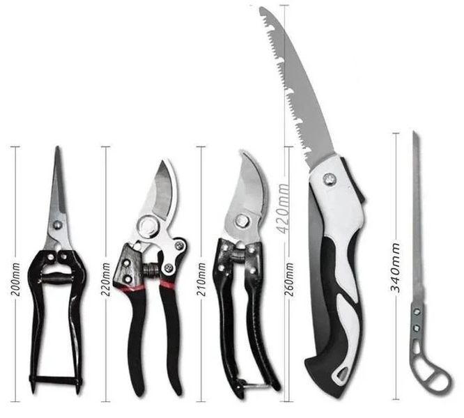 Набір садових інструментів Garden Set SK-5 Top AND 868/5PCS &bull; Комплект 5 предметів для догляду за садом, клумбами, рослинами та розсадою 57956 фото